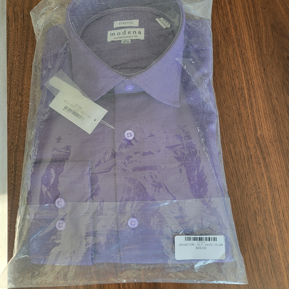 Men's Purple Dress Shirt